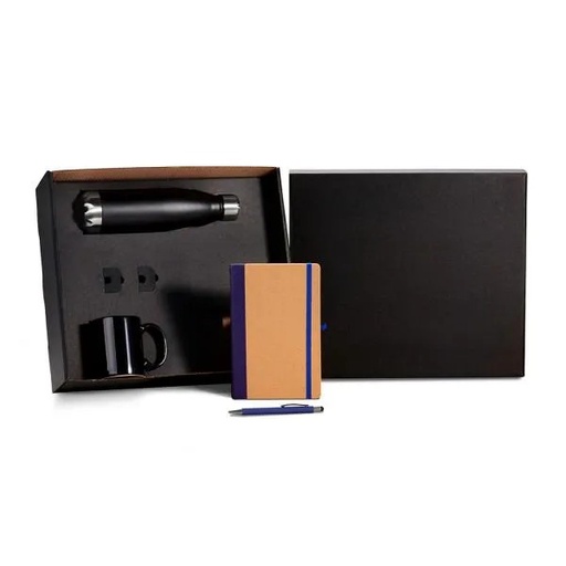 [KT-90528] KIT ESCRITÓRIO - AZUL - 4 PÇS