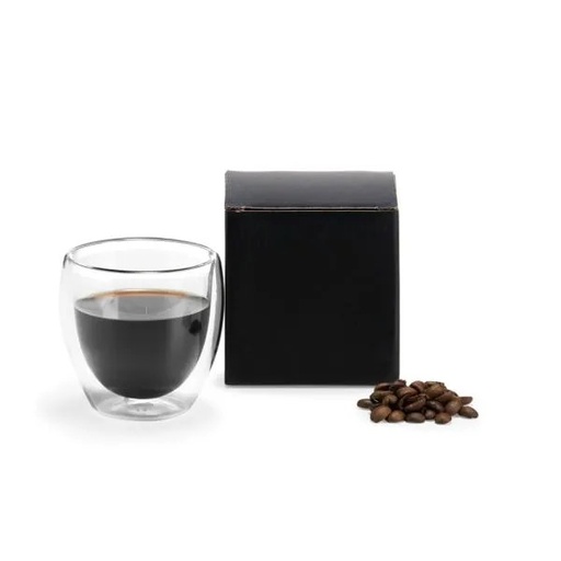 [VI-01250] COPO EM VIDRO PAREDE DUPLA - 250 ML