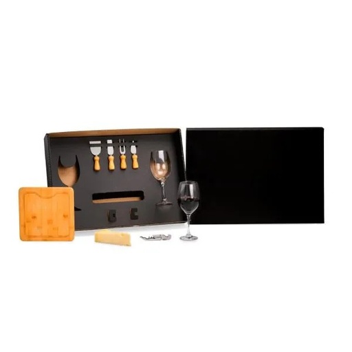 [KT-90478] KIT PARA QUEIJO E VINHO - 8 PÇS