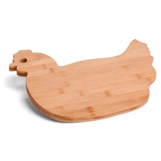 [TA-41003] TÁBUA EM BAMBU COM FORMATO DE GALINHA