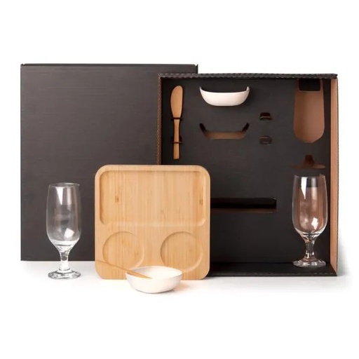 [KT-9036K] KIT PETISCO, PATE E CERVEJA - 7 PÇS