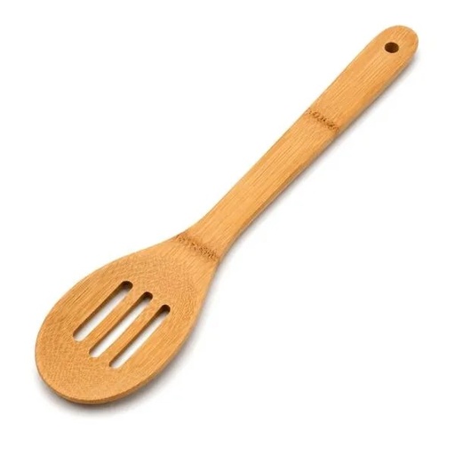 [UB-09303-900] COLHER PERFURADA EM BAMBU UTILITY - 30 CM