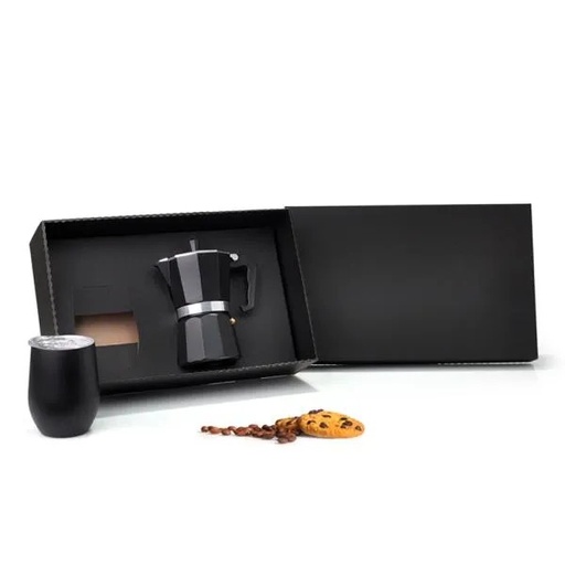 [KT-90298] KIT PARA CAFÉ COM CAFETEIRA ITALIANA - 2 PÇS