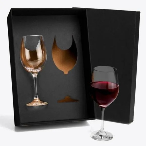 [VI-08612] JOGO DE TAÇAS DE VIDRO P/  VINHO 490 ML - 2 PÇS