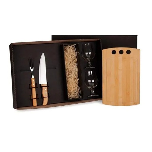 [KT-90017] KIT CHURRASCO / CERVEJA - 5 PÇS - NÃO ACOMPANHA GARRAFA