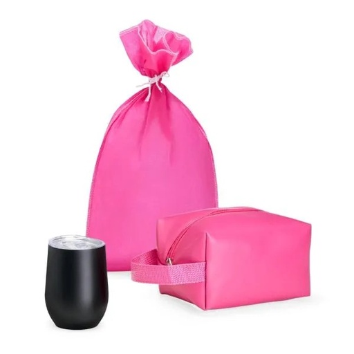 [KT-90414] KIT COPO TÉRMICO E NECESSAIRE - 2 PÇS