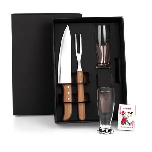 [KT-9040W] KIT DE COPOS E FACAS - 5 PÇS