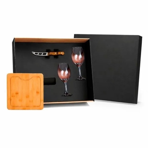 [KT-90540] KIT QUEIJO E VINHO - 4 PÇS