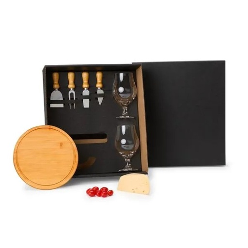[KT-9048L] CONJUNTO PARA QUEIJO / CERVEJA - 7 PÇS
