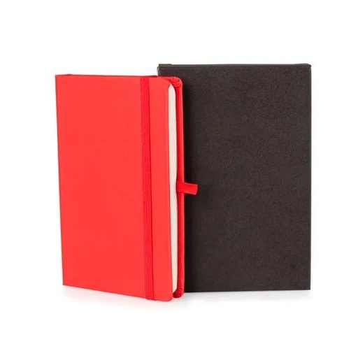 [LE-31164] CADERNETA C/ PAUTA VERMELHO - 12,2X17 CM