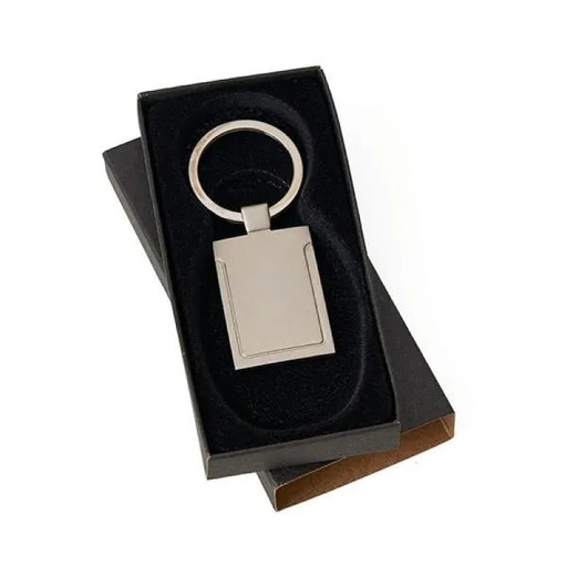 [CH-00060] CHAVEIRO EM METAL CROMADO FOSCO