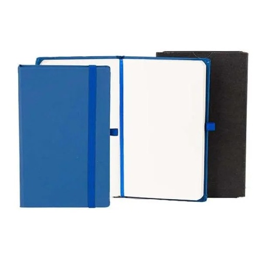 [LE-31073] CADERNETA S/ PAUTA AZUL - 9,5X15,5 CM