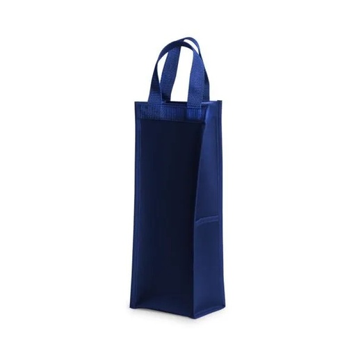[PV-03003] PORTA VINHO EM CORVIM - AZUL