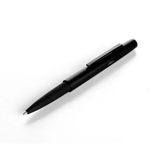 [CI-73001] CANETA ESFEROGRÁFICA EM ABS COM TAMPA E PONTA TOUCH PRETA