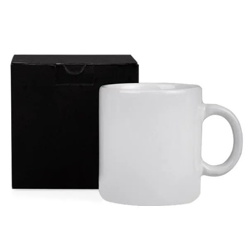 [CO-41270] CANECA EM CERÂMICA BRANCA 270 ML COM CAIXA