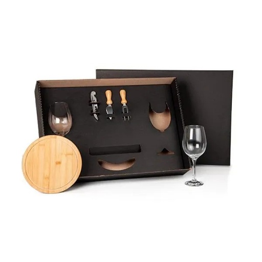 [KT-90207] KIT QUEIJO E VINHO - 6 PÇS