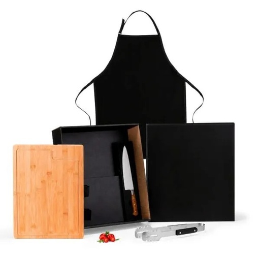[KT-90555] KIT PREMIUM PARA CHURRASCO - 4 PÇS