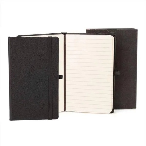 [LE-31361] CADERNETA C/ PAUTA PRETO - 14X21 CM