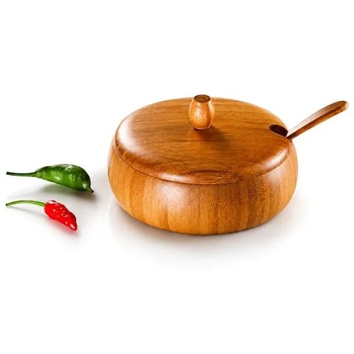 [CJ-00673] FARINHEIRA EM BAMBU BARCELONA - 0,4 L - 2 PÇS