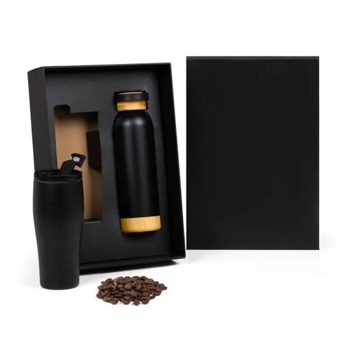 [KT-90568] KIT COPO DUPLA CAMADA E GARRAFA - 2 PÇS