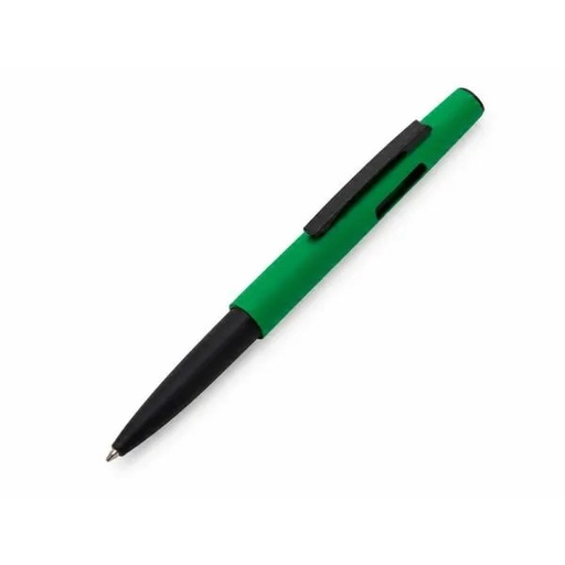 [CI-73005] CANETA ESFEROGRÁFICA EM ABS COM TAMPA E PONTA TOUCH VERDE