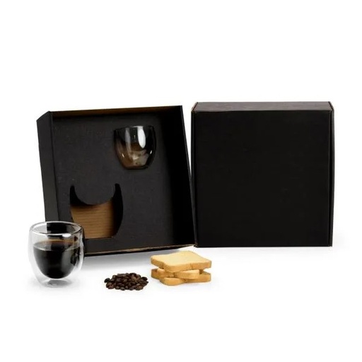 [VI-01352] CONJ. DE COPOS COM PAREDE DUPLA - 250/100ML - 2 PÇS