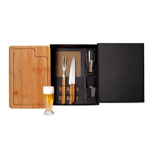 [KT-9064J] KIT PARA CHURRASCO COM COPOS - 5 PÇS