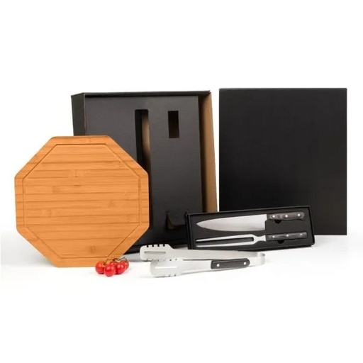 [KT-90605] KIT PREMIUM PARA CHURRASCO - 4 PÇS