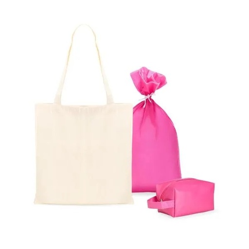 [KT-90413] KIT SACOLA/ECOBAG E NECESSAIRE - 2 PÇS