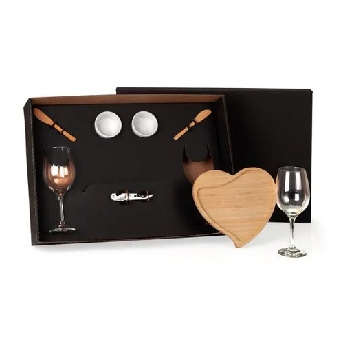 [KT-90006] KIT PETISCO E VINHO - 8 PÇS