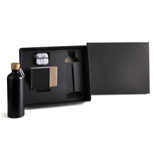[KT-90284] KIT GARRAFA, CADERNO E FONE - 4 PÇS