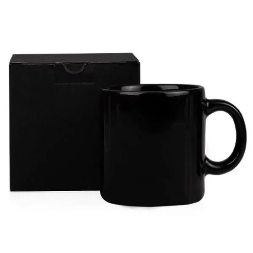 [CO-41271] CANECA EM CERÂMICA PRETA - 270ML