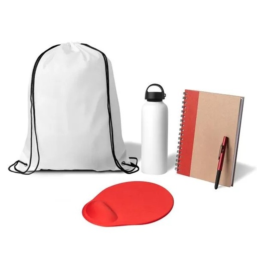 [KT-90517] KIT BOAS VINDAS - 5 PÇS - BRANCO/VERMELHO