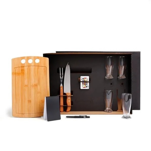 [KT-90079] KIT CHURRASCO, CERVEJA E BARALHO