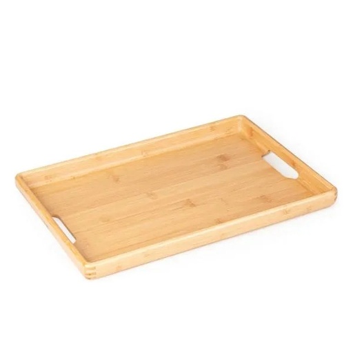 [BT-05403] BANDEJA EM BAMBU PARA SERVIR - 40X28X3CM