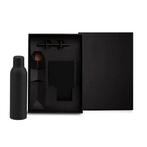 [KT-90365] KIT GARRAFA, CADERNO E CANETA - 3 PÇS