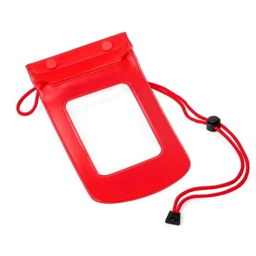 [IN-00544] PORTA CELULAR / SMARTPHONE À PROVA DÁGUA - VERMELHO