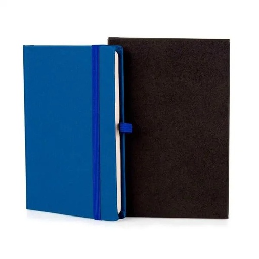 [LE-31373] CADERNETA S/ PAUTA AZUL - 14X21 CM