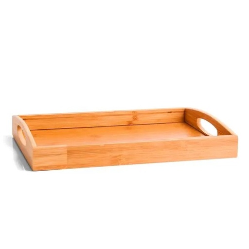 [BT-13353] BANDEJA PARA SERVIR EM BAMBU - 35 CM