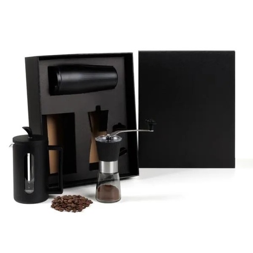 [KT-90567] KIT CAFETEIRA, MOEDOR E COPO DUPLA CAMADA - 3 PÇS