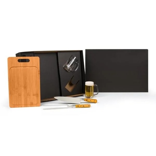 [KT-90602] KIT PREMIUM PARA CHURRASCO / CERVEJA - 5 PÇS