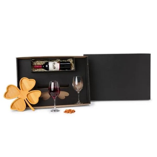 [KT-90097] KIT PETISCO E VINHO - 3 PÇS - NÃO ACOMPANHA GARRAFA