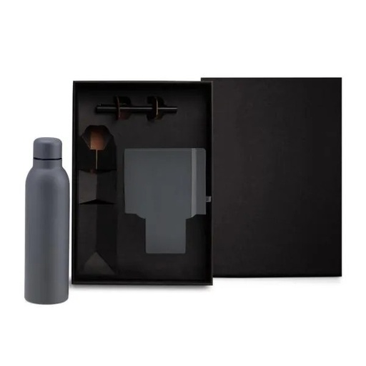[KT-90366] KIT GARRAFA, CADERNO E CANETA - 3 PÇS