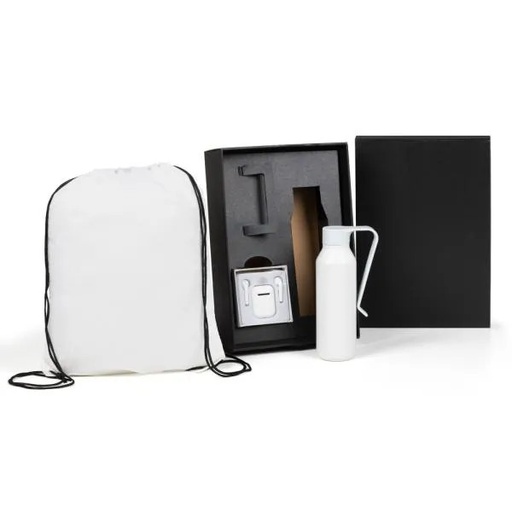 [KT-90578] KIT MOCHILA, GARRAFA E FONE BLUETOOTH - 3 PÇS