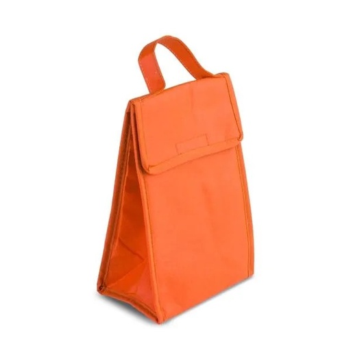 [MA-15307] BOLSA TÉRMICA EM TNT 80G/M² - LARANJA - 27X17X10,5 CM
