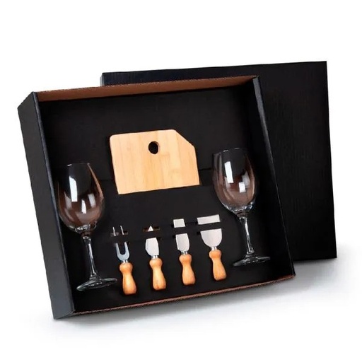 [KT-9032Q] KIT QUEIJO E VINHO - 7 PÇS