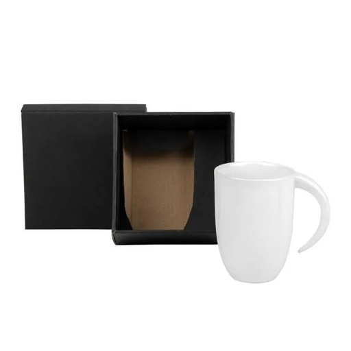[CO-01350] CANECA EM CERÂMICA BRANCA - 350ML