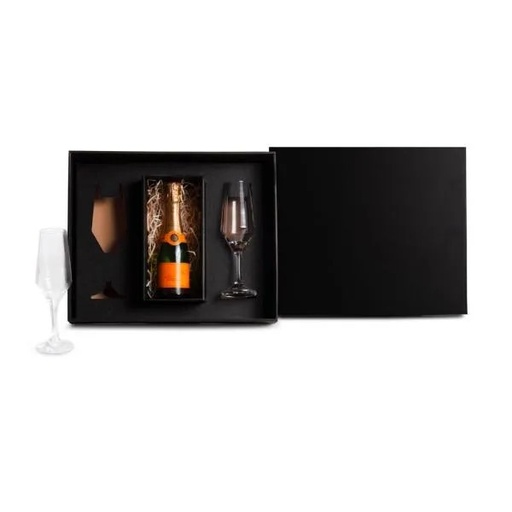 [KT-90344] JOGO DE TAÇAS DE VIDRO P/ CHAMPAGNE 186 ML - 2 PÇS - NÃO ACOMPANHA A GARRAFA