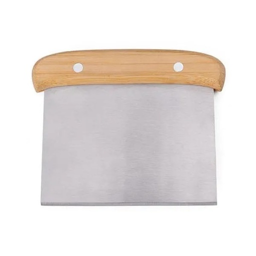 [UD-00203-900] ESPÁTULA MULTIUSO EM MADEIRA / INOX - 13,5X11,5CM