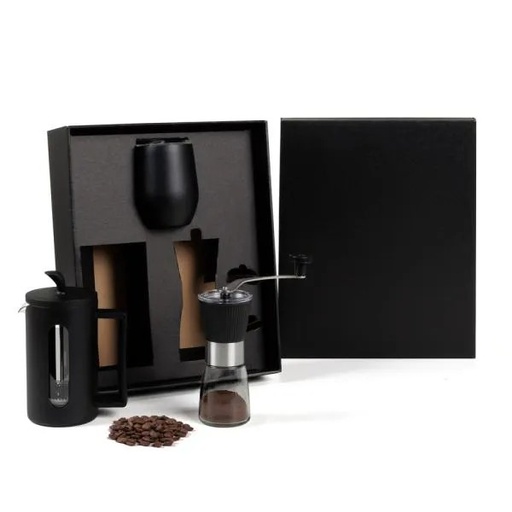 [KT-90575] KIT CAFETEIRA, MOEDOR E COPO TÉRMICO - 3 PÇS